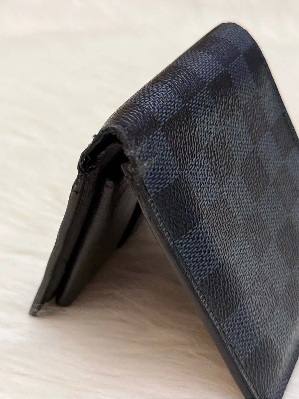 LOUIS VUITTON - COBALT BLUE BLACK DAMIER GRAPHITE BIFOLD WALLET
